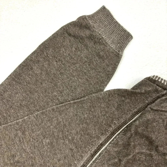 Tommy Bahama 100% Cotton Brown Crew Neck Heathered Mens Soft Sweater Size XL - Picture 10 of 15